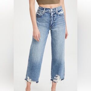 AMO frayed crop jeans
